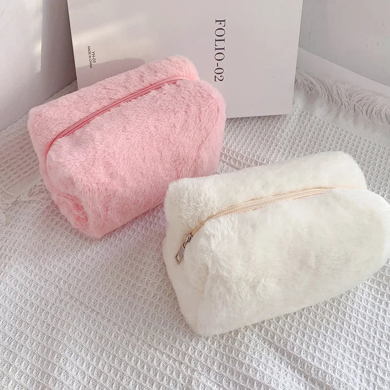 Fur Makeup Bag