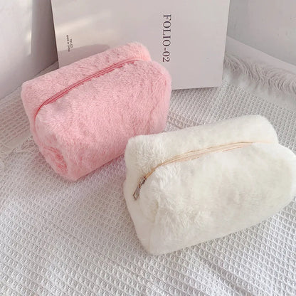 Fur Makeup Bag